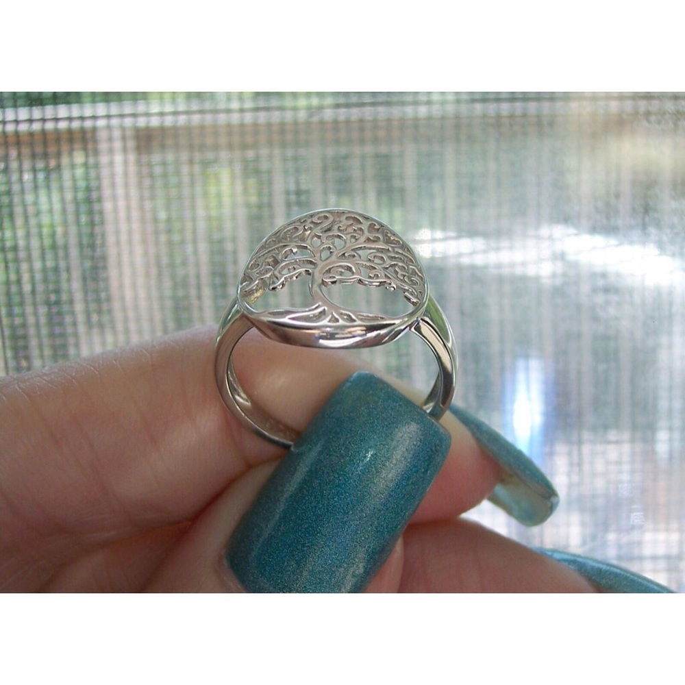 925 STERLING SILVER Tree Of Life Fashion Ring-Sizes 3-15 - Picture 8 of 16